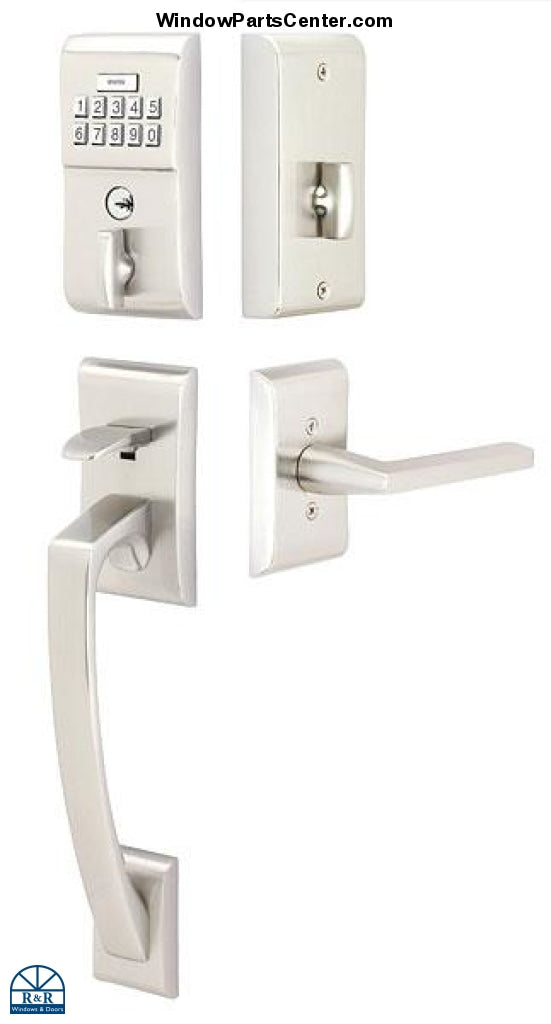 E4817 Emtek Modern Keypad Entryset Electronic - Single Cylinder