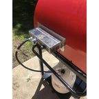 25-Inch Multi-Fuel Outdoor Pizza Oven with Propane Burner and Storage Rack