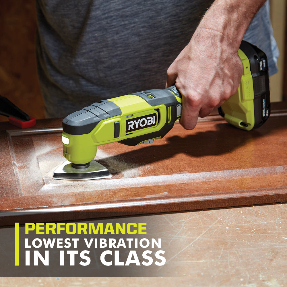 Open Box -  RYOBI ONE+ 18V Cordless Multi-Tool Kit with 2.0 Ah Battery and Charger