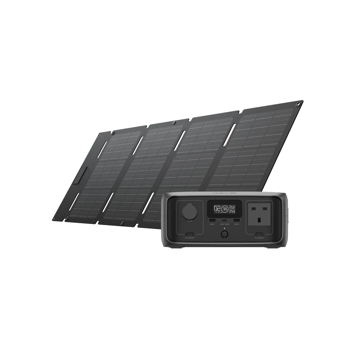 EcoFlow River 3 (UPS) and 45W Type-C Solar Panel