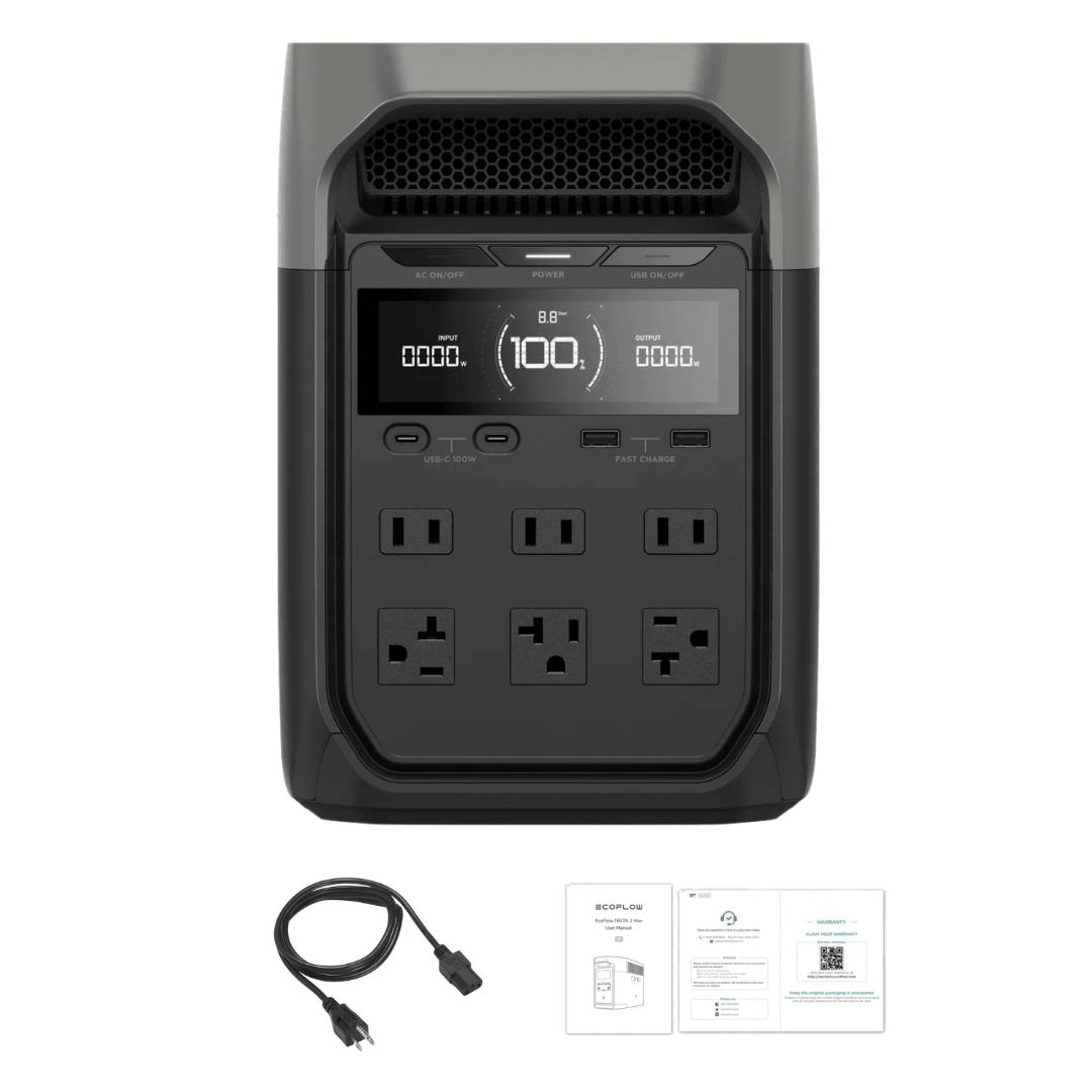 EcoFlow DELTA 3 1024Wh 1800W Solar Generator Portable Power Station - Off Grid Stores