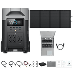 EcoFlow DELTA Pro + 400W Portable Solar Panel + Transfer Switch