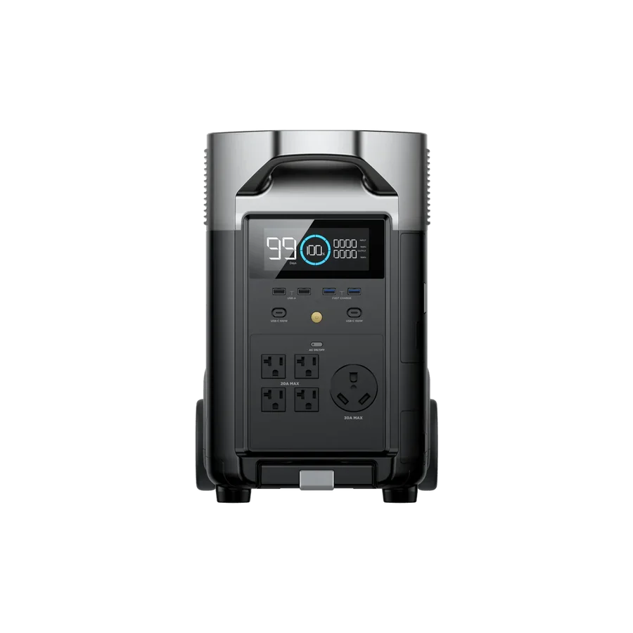 EcoFlow DELTA Pro + 400W Portable Solar Panel + Transfer Switch