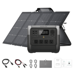 EcoFlow RIVER 2 Pro Solar Generator + 220W Bifacial Portable Solar Panel