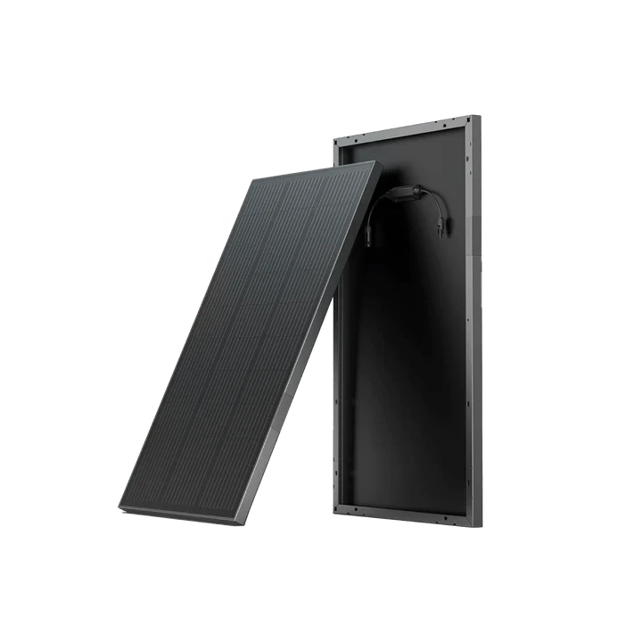 2 x EcoFlow 100W Rigid Solar Panels + 2 x Rigid Solar Panel Mounting Feet