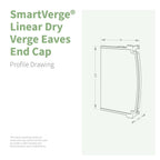 SmartVerge Linear Dry Verge Eaves End Cap