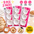9PCS Dumpling Maker Mould Press DIY Dumpling Ravioli Pastry Wrapper Kitchen Tool