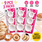 9PCS Dumpling Maker Mould Press DIY Dumpling Ravioli Pastry Wrapper Kitchen Tool