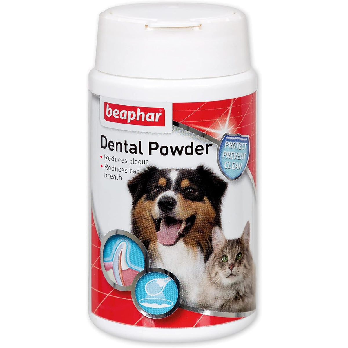 Beaphar Dental Powder for Dogs & Cats Reduces Plaque & Bad Breath75g