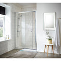 Foundry 5mm Glass Sliding Shower Door - Chrome