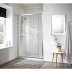 Foundry 5mm Glass Sliding Shower Door - Chrome