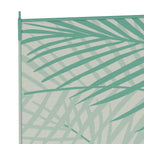 Reversible Rug with Carry Bag, 9' x 12' Waterproof Portable RV Camping Carpet, Green & Cream