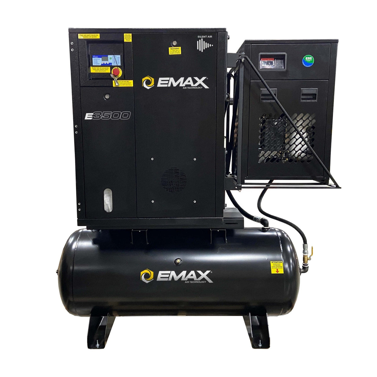 EMAX 10 HP 120-Gallon Rotary Screw Air Compressor ERIK010003-208