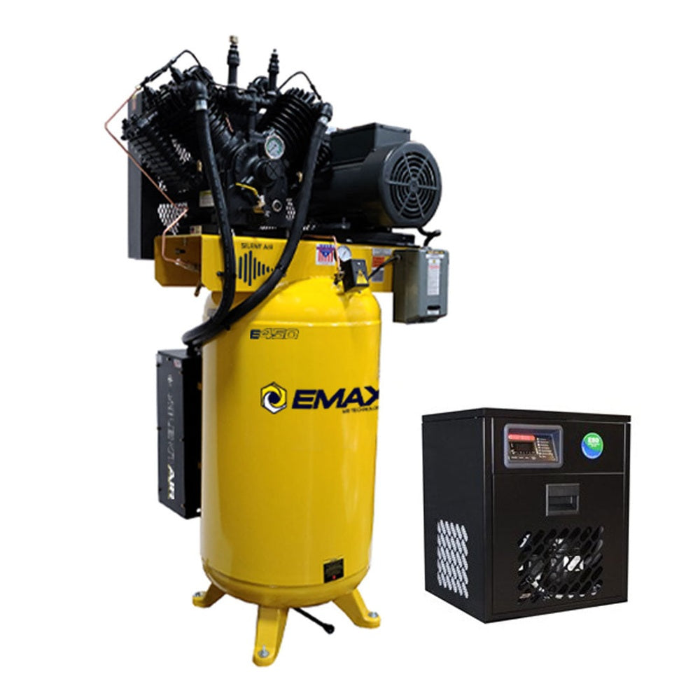 EMAX 7.5 HP 80-Gallon Two-Stage Air Compressor ESP07V080V3PK-460