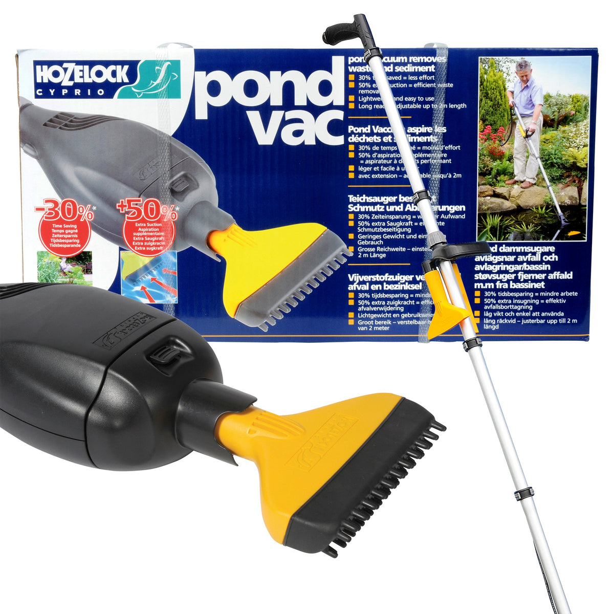 Hozelock Continuous Pond Vacuum with Suction Nozzles