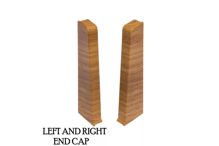 PVC Skirting Board Cable Cover 75 MM x 2500 MM Length Flexible Edge Wood Effect Profile Hi Line