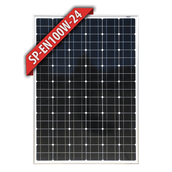 Enerdrive 24V 100W Black Frame Monocrystalline Fixed Solar Panel