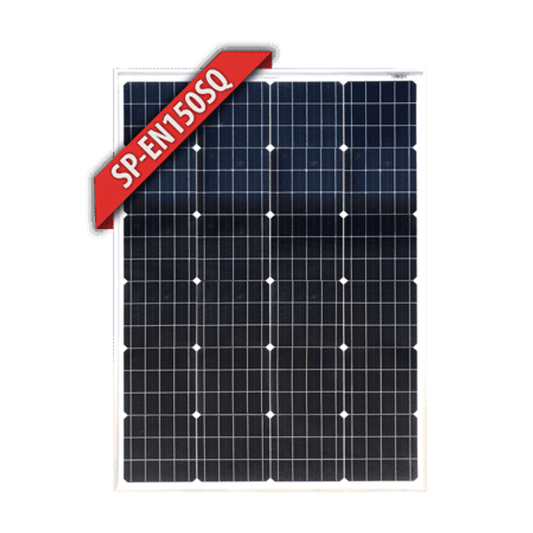 Enerdrive 150W Square Black Frame Monocrystalline Fixed Solar Panel