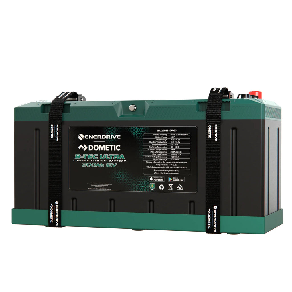 Enerdrive 12V 200Ah B-TEC Ultra IP67 Waterproof Lithium Battery