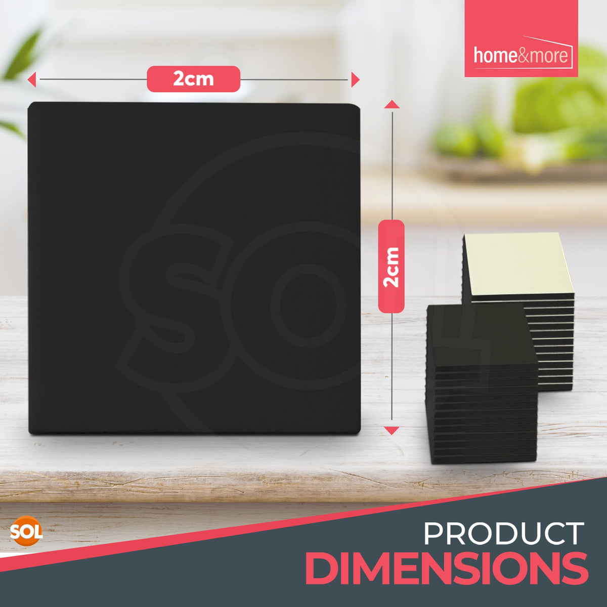 80-320pk Exterior Sticky Pads | Double Sided Self Adhesive Foam Squares