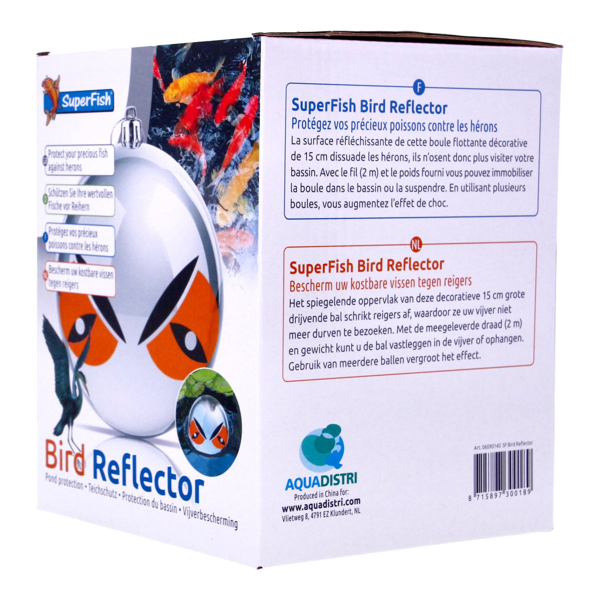 Superfish Pond Heron Scare Reflector 15cm - Fish Protection Ball