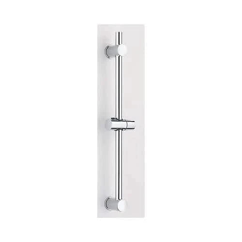 VeeBath Round Shower Riser Rail with Adjustable Handset Holder - Chrome