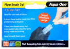 Aqua One Aquarium Pipe Cleaning Brushes Set of 3