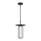 Eurofase Florin 15" Outdoor Hanging Light, Sand Black, Integrated LED