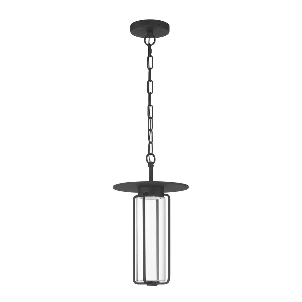 Eurofase Florin 15" Outdoor Hanging Light, Sand Black, Integrated LED
