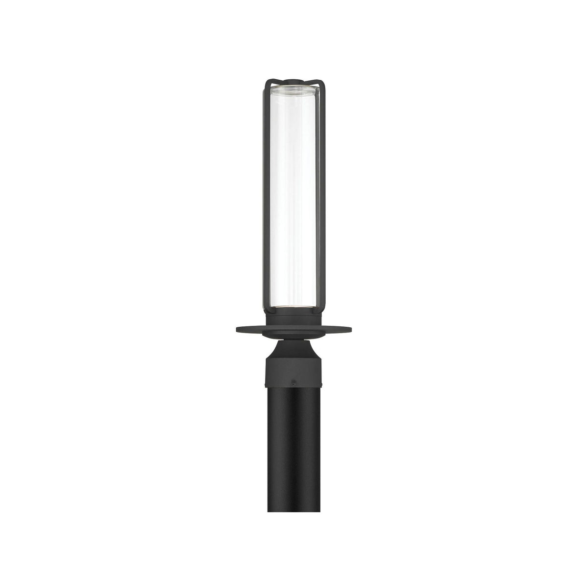 Eurofase Florin 16.25 in. Outdoor Post Light, Sand Black, Integrated LED
