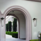 Eurofase Florin 16.25 in. Outdoor Post Light, Sand Black, Integrated LED