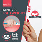 Toothbrushes | Soft Bristle Manual Dental Care Pack | 8 Pack