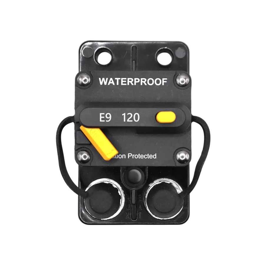 Exotronic 120A Surface Mount Waterproof DC Circuit Breaker - Side by Side