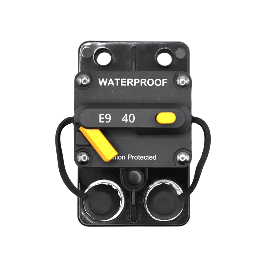Exotronic 40A Surface Mount Waterproof DC Circuit Breaker - Side by Side
