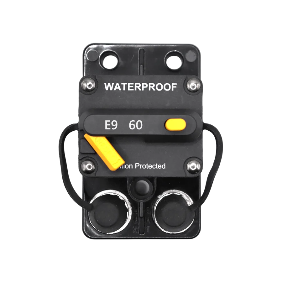 Exotronic 60A Surface Mount Waterproof DC Circuit Breaker - Side by Side