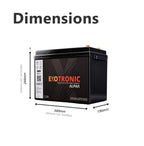 Twin Pack Exotronic 12V 200Ah Alpha IP67 Smart Bluetooth Lithium Batteries
