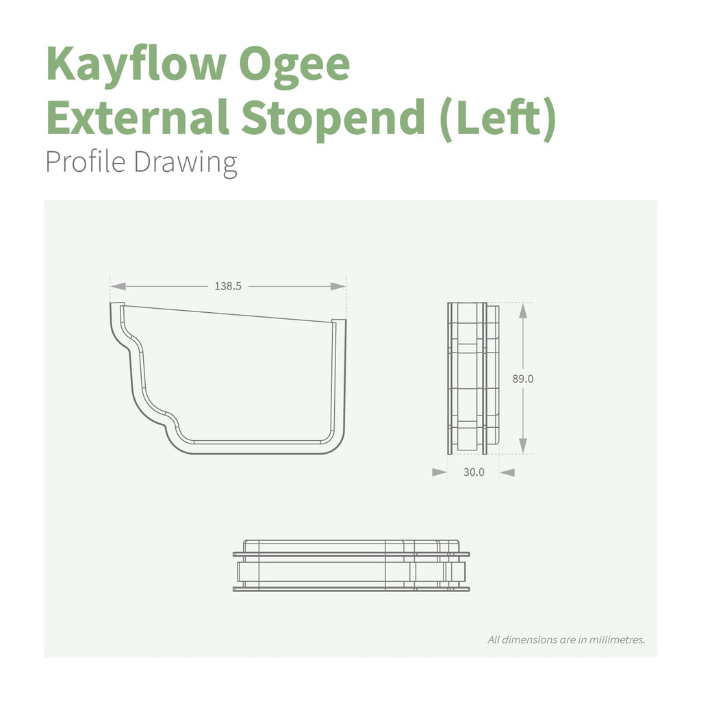 Kayflow Ogee 120mm Gutter Parts