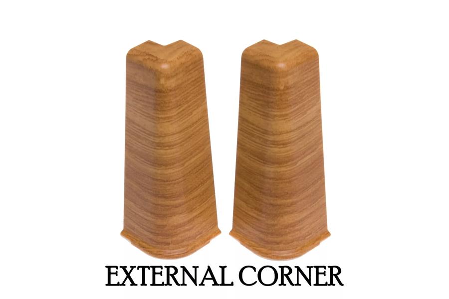 PVC Skirting Board Cable Cover 75 MM x 2500 MM Length Flexible Edge Wood Effect Profile Hi Line