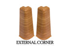 PVC Skirting Board Cable Cover 75 MM x 2500 MM Length Flexible Edge Wood Effect Profile Hi Line