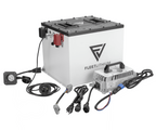 EZGO TXT / RXV (2010-2021) 48V Lithium Battery Conversion Kit — Fleet Lithium - 105Ah LiFePO4 battery bundle with charger, cables and mounting hardware