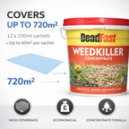 Deadfast Weedkiller Concentrate for Paths and Drives 12x 100ml Tub