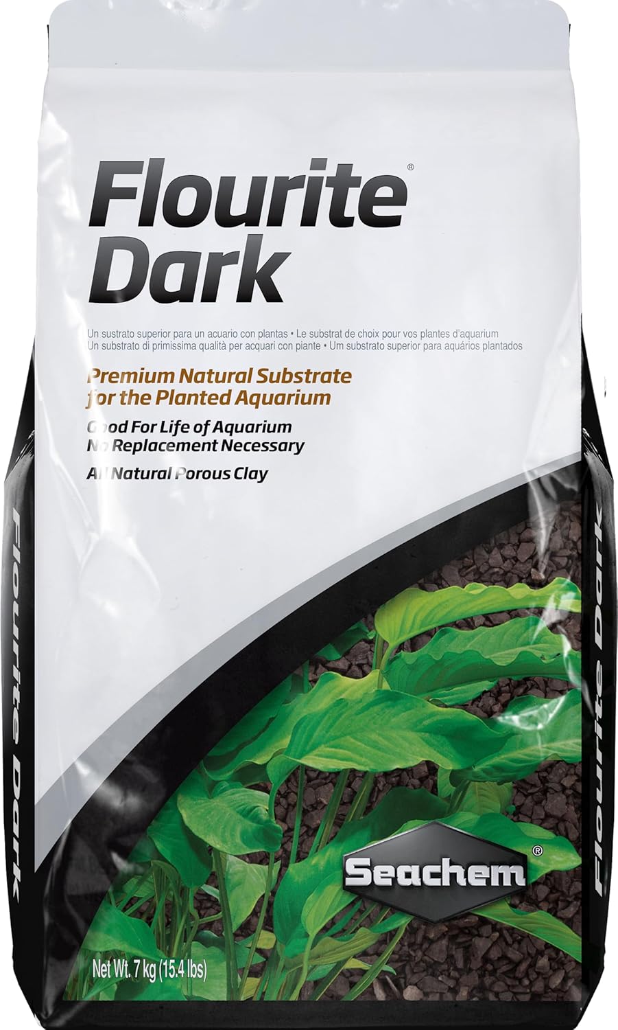 Seachem Flourite Dark Substrate – Planted Aquarium Gravel (Repacked) 7L