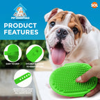 Dog Grooming Mitt Glove Brush Cat Hair Remover Deshedding