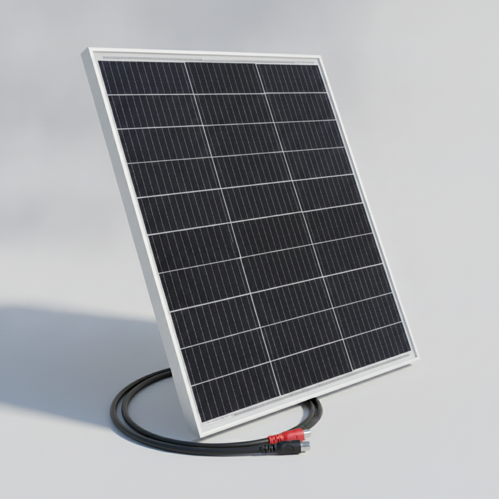 100W 12V bi-facial monocrystalline solar panel with 60cm cable