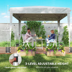 10' x 10' Pop Up Canopy Tent with Sidewalls, White