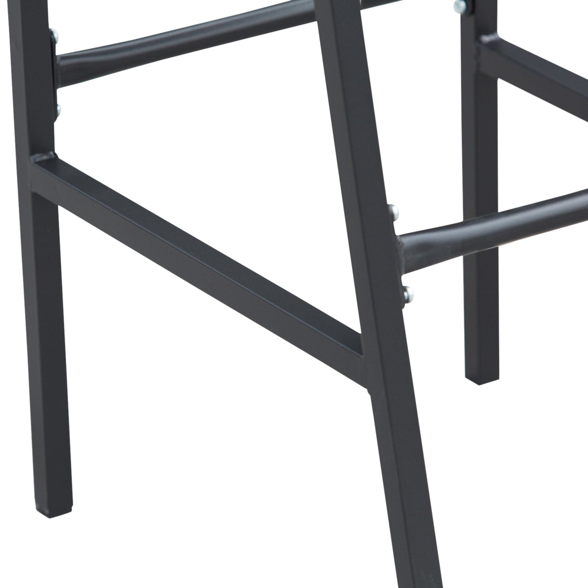 3-Piece Bar Height Outdoor Bistro Set for 2, Charcoal Gray
