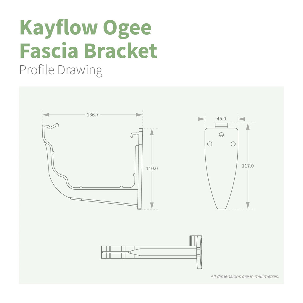 Kayflow Ogee 120mm Gutter Parts