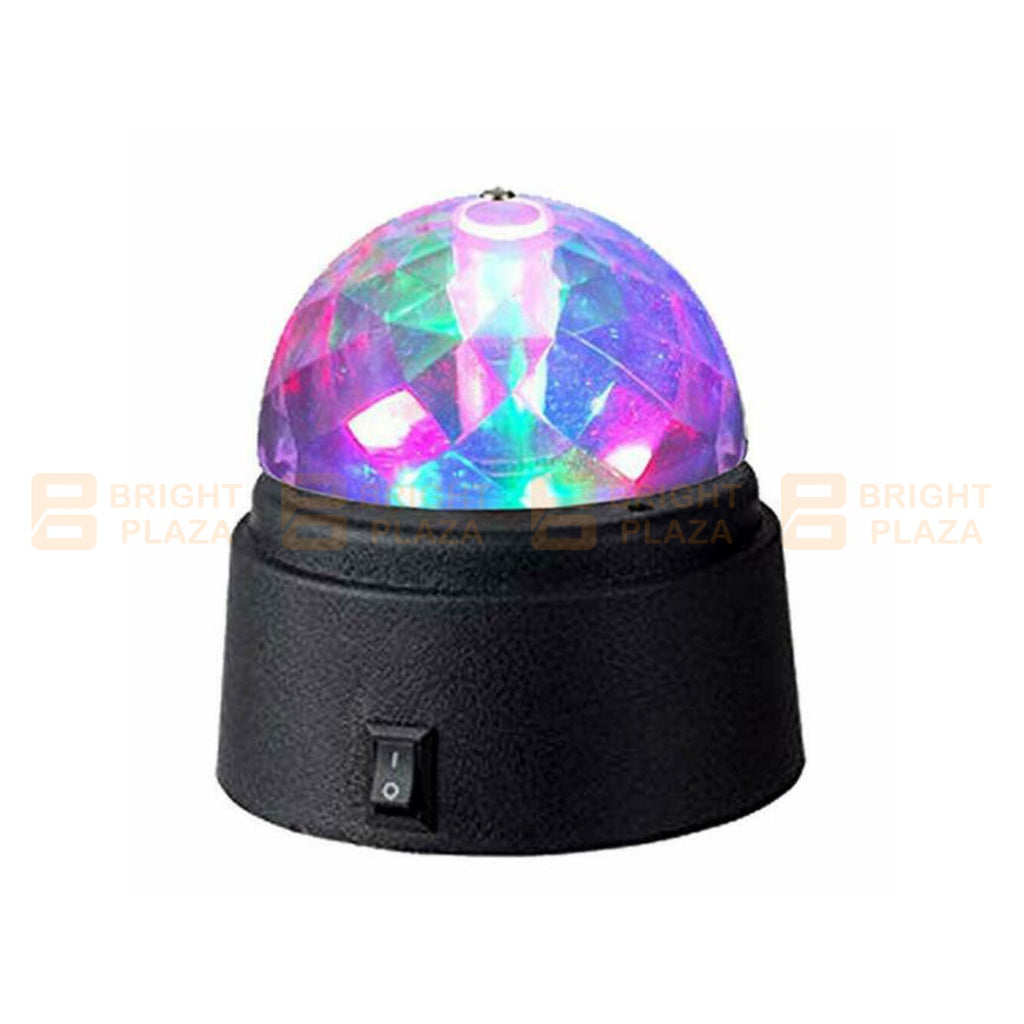 Small LED Party Disco Light Battery Powered Spinning Rotating Indoor Portable Strobe