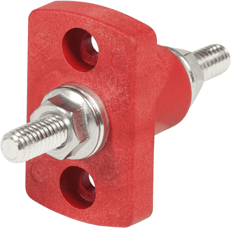 Blue Sea 250A Red 5/16 Terminal Feed Through Connector