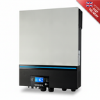 Iconica Max 8000W 48V hybrid pure sine wave inverter with combined 8000W dual-input solar MPPT controller, 120A solar charging current, 120A mains battery charger, parallel capability and inbuilt Wi-Fi mobile monitoring (No battery required)